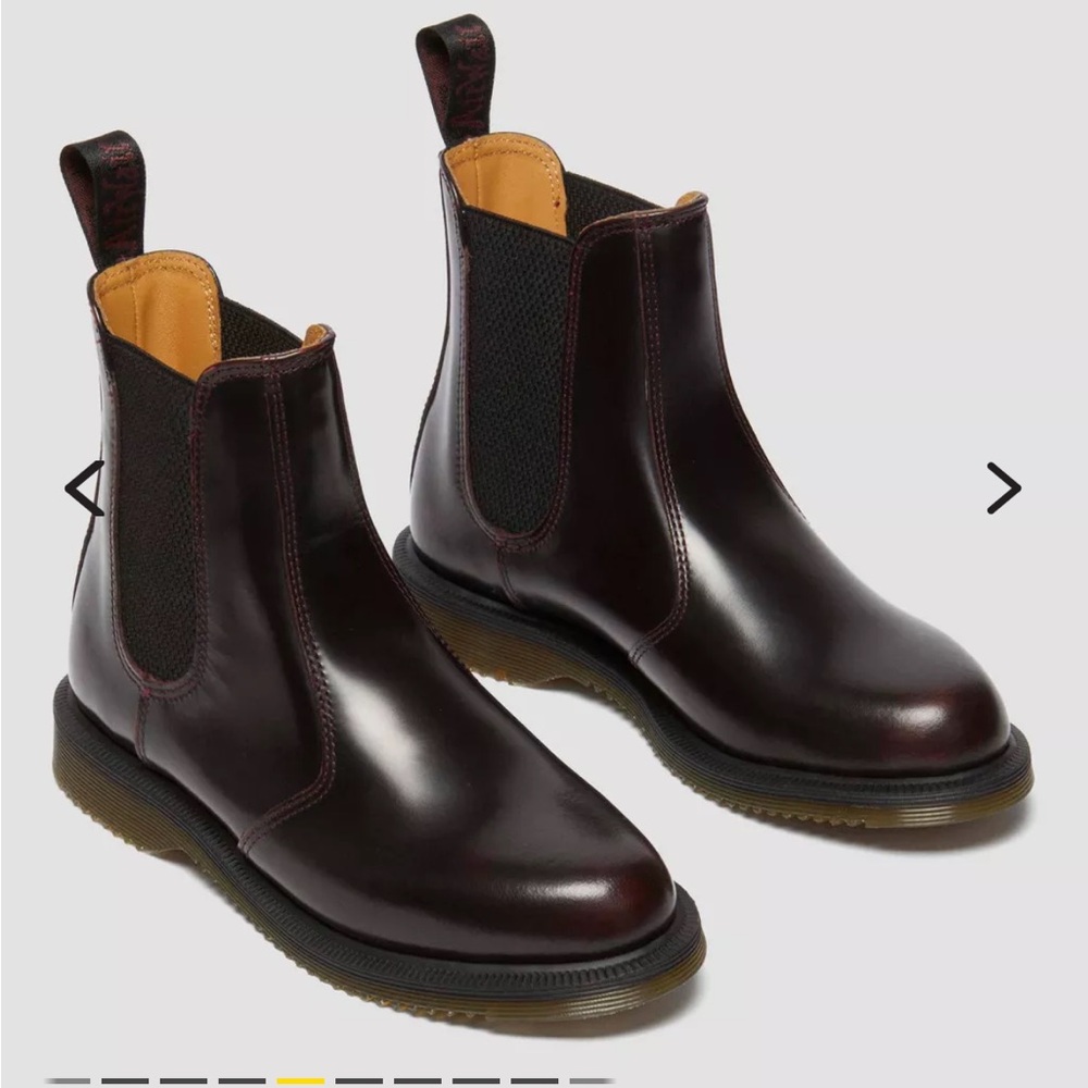 Dr. Martens Burgundy Ankle Boots